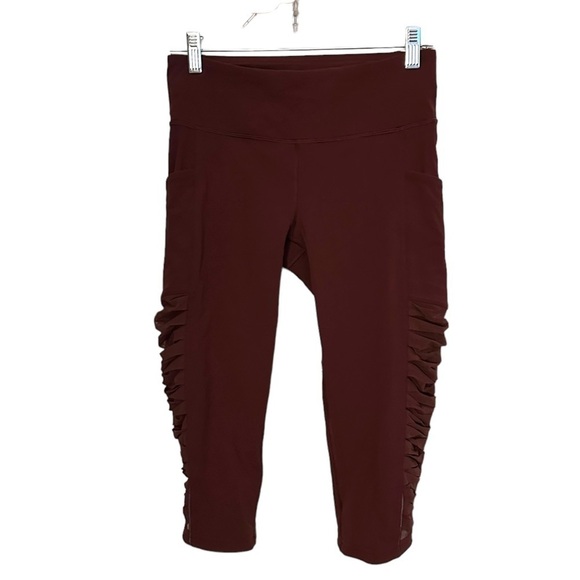 Lululemon Sharp Turns Crop 17" Redwood size 6 W6AMES - Picture 2 of 7